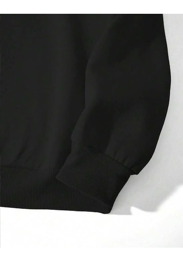 Hırsch Siyah Erkek Oversize Basic Kapüşonlu Paçası Lastikli Smile Baskılı Pamuklu Eşofman Takımı Siyah Hırsch Siyah Erkek Oversize Basic Kapüşonlu Paçası Lastikli Smile Baskılı Pamuklu Eşofman Takımı Siyah