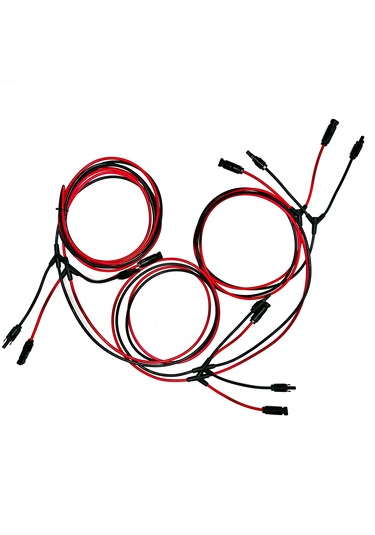 15 + 15 Metre 6 Lı Mc4 Solar Konnektör 6 İn 1 Kablolu Paralelleme