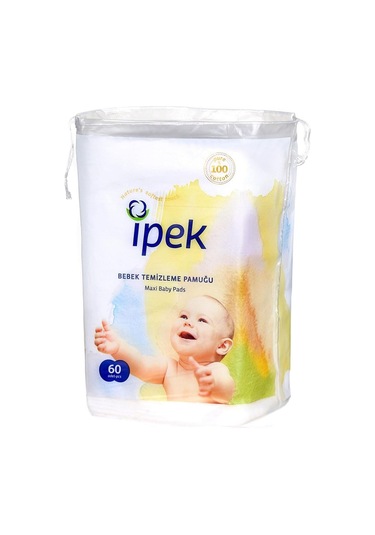 İpek Maxi 60'lı Bebek Temizleme Pamuğu 12 Paket