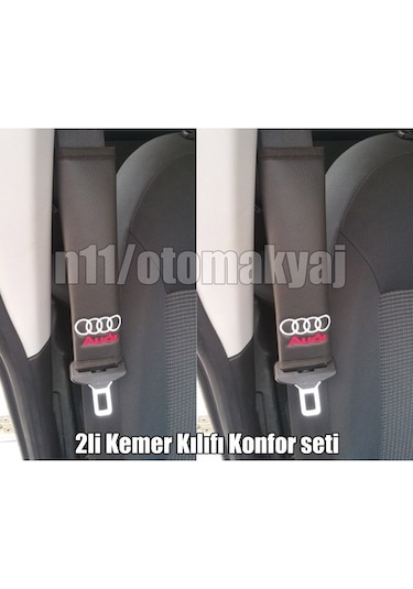 Audi A3 Sedan 2013-2016 Oto Koltuk Deri Kemer Kılıfı