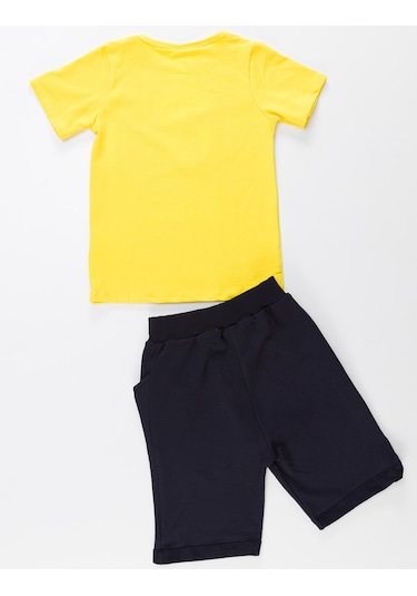 Denokids Lake Monster Şort Takım Çok Renkli