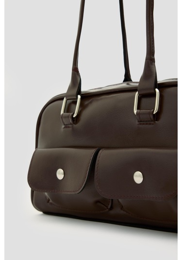 Rhan Retro Baget Çantası Kahve Kahve