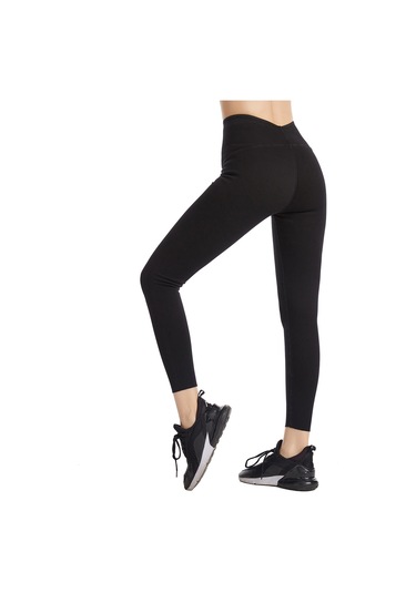 Teltree Kadınlar İçin Yüksek Bel Gövde Tonlama Spor Tayt, Esnek Yoga Dans Antrenman Tulumu, Siyah SiYAH