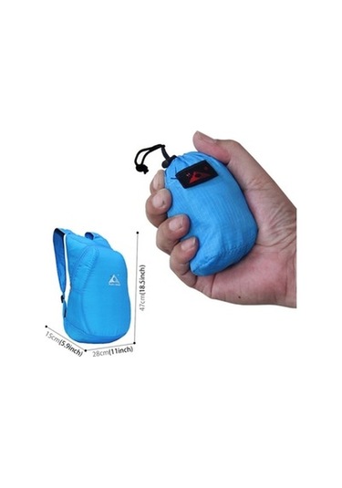 Zcjb 1328 20l Taşınabilir Katlanabilir Ultra Hafif Sırt Çantası, Maksimum Yük: 15 Kg Siyah Siyah