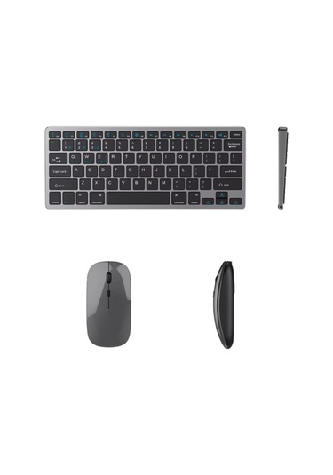 Kablosuz Bluetooth Klavye Mouse Seti Şarjlı Tablet Laptop Uyumlu