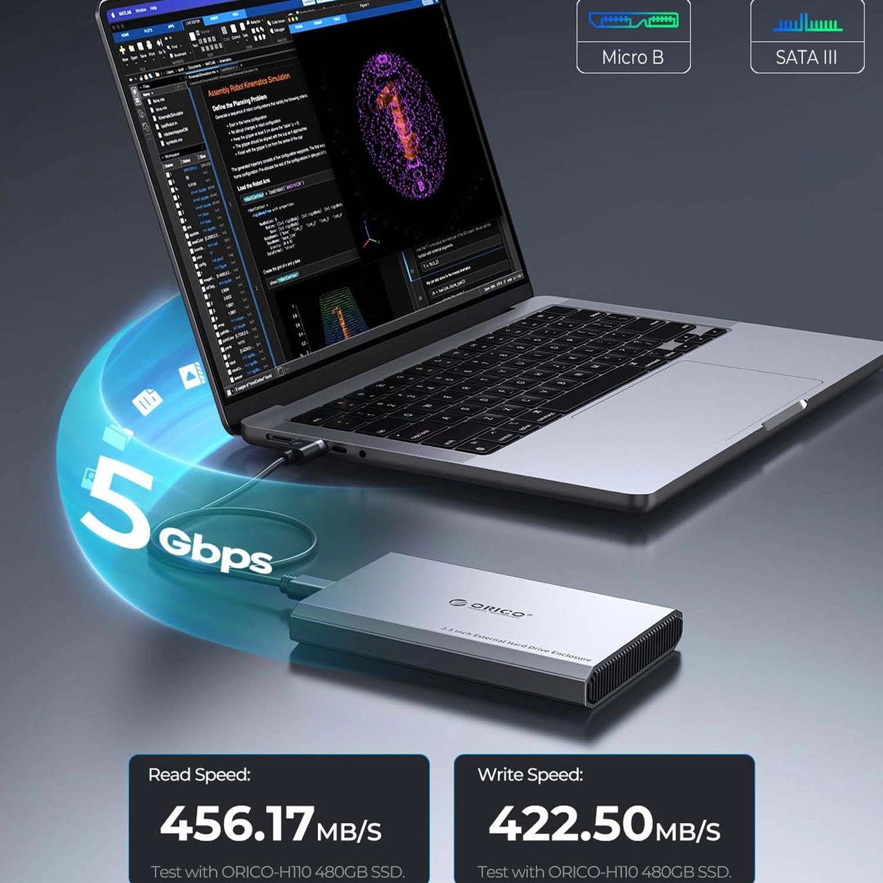 Sones Orıco Dd25 Usb3.1 5gbps Mobil Sabit Disk Kutusu 2,5 İnç Harici Mekanik Katı Hal Sata Evrensel