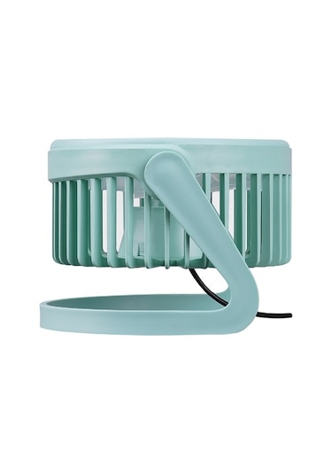 Efn-505 360 Derece Dönüş Taşınabilir Mini Masaüstü Turkuaz Usbfan
