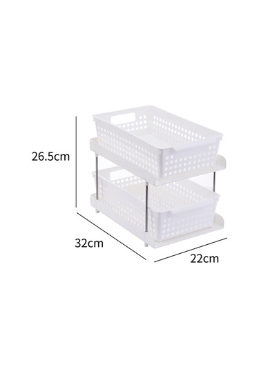 Suntek Mutfak Ayakta Raf Makyaj Malzemesi Tutucu Beyaz