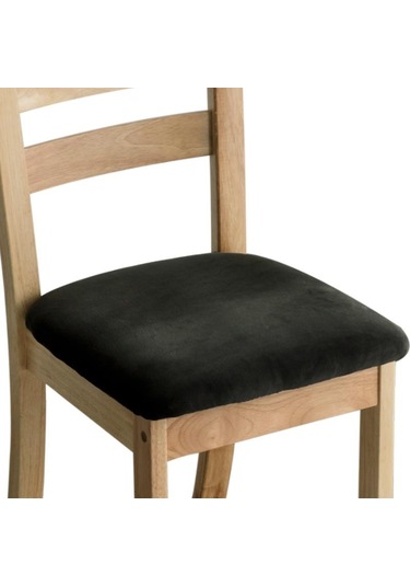 Siyah Kadife Kumaş Süper Yumuşak Koltuk Minderi Streç Otel Ziyafet Yemek Oturma Odası Sandalye Kapak Slipcovers Kapakları