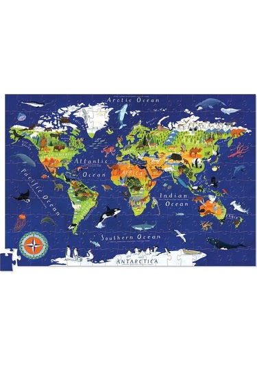 Crocodile Creek Poster Puzzle 200 Parça Dünya