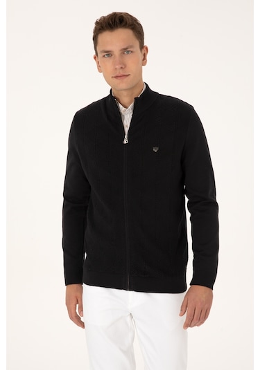 U.s. Polo Assn. Erkek Siyah Hırka Triko 50315024-vr046 Sıyah
