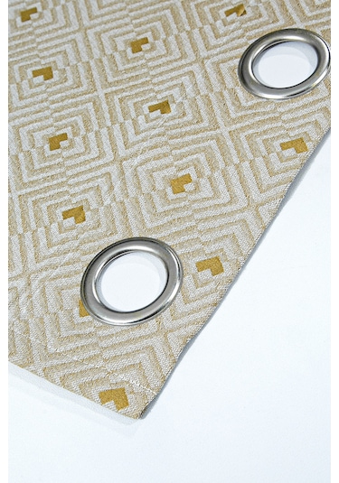 Como Halkalı Fon Perde Kahve 140x260 Kahverengi