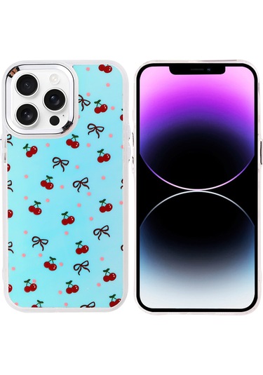 Ardemix İphone Uyumlu 14 Pro Max Kılıf Airbag Tasarımlı Ardx Hadra Kapak - Kelebek Kelebek