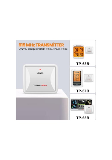ThermoPro TX-4B İlave Dış Sensör (TP63B, TP67B, TP68B için)