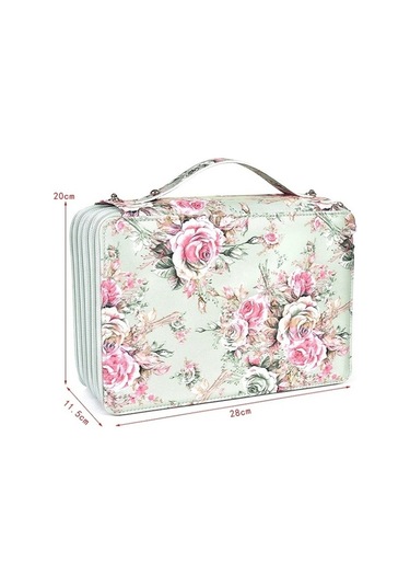 Willowhaven 252 Delik Mavi Sanat Fırça Kutusu, Büyük Kapasiteli, Taşınabilir, Renkli Kurşun Depolama Mavi