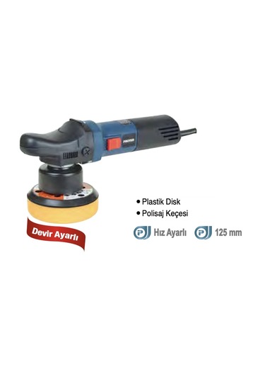 Proter PL125XP 710W Orbital Eksantrik Polisaj Makinesi 125 MM