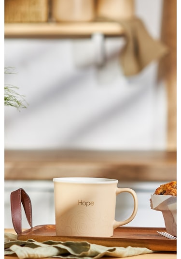 Emsan Hope New Year Yılbaşı New Bone Kupa 350 Ml Sarı
