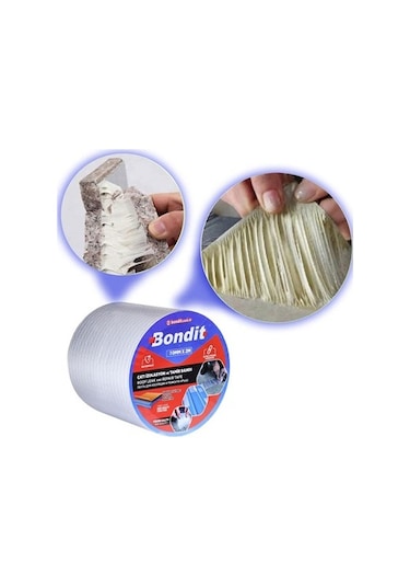Bondit Süper Güçlü Su Sızdırmaz Çamur Bant Çatı Boru Tamir 50 mm
