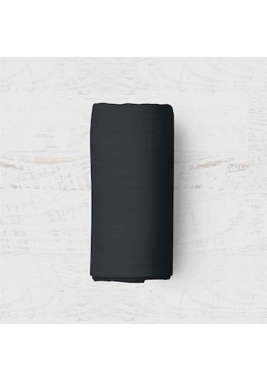 Maki Siyah 100X200 Tek Kişilik Lastikli Çarşaf Takımı