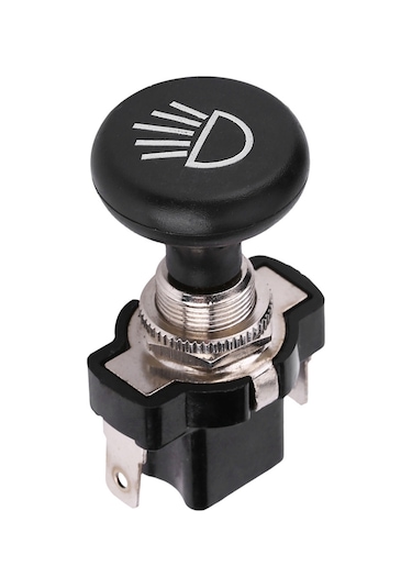 Geeroyoo Golf Araçları Için Push-pull Far Anahtarı, Metal+plastik Malzeme, Siyah Renk, Evrensel Uyumlu Club Car, Ezgo, Yamaha