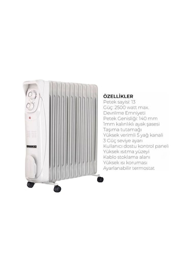 Süsler Sr-5713 13 Dilim Yağlı Radyatör