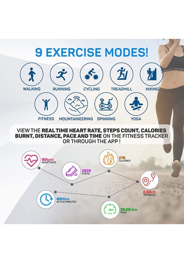 Singree Akıllı Saat Id205l Ip68 Su Geçirmez