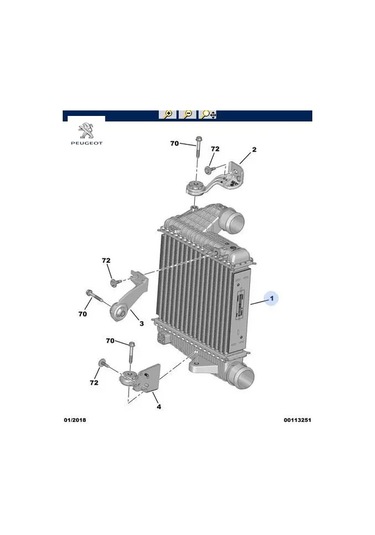 Turbo Soğutucu Radyatör 3008 C4 Picasso Peugeot Peugeot, Opel, Cıtroen, Ds 9675627980
