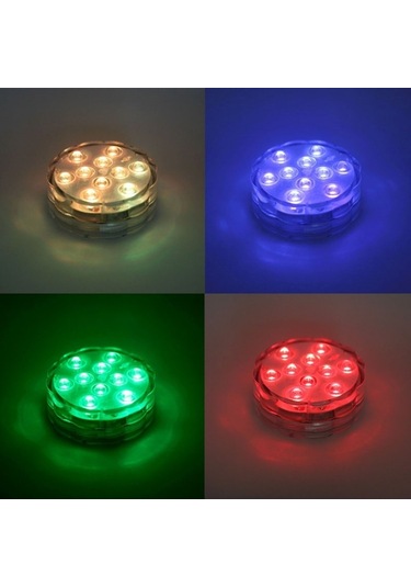 Sones Renkli Uzaktan Kumandalı Dekorasyon Dalış Lambası, Uzaktan Kumandalı 10-led Çok Renkli