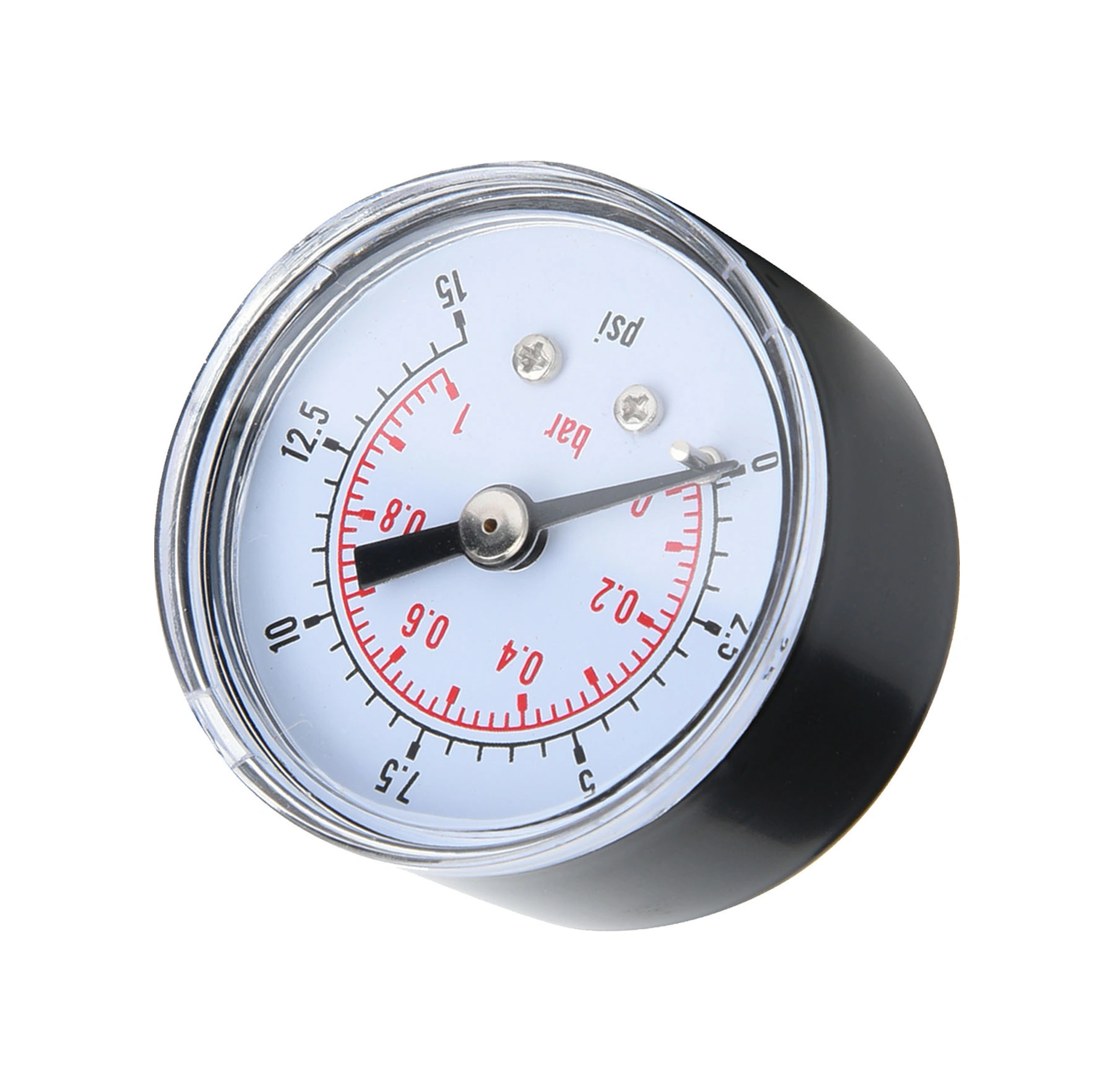 Kosona Yatay İçin 1/8"bspt Bağlantılı, Çift Ölçekli 0-200psi/0-14bar Metal Kasa Basınç Göstergesi - Hava, Yağ Ve Su Basıncı Ölçümü