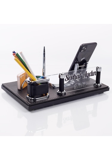 Barselona Ofis Masaüstü İsimlik Seti İş Yeri Masa İsimliği