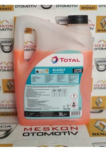Total Glacelf Auto Supra Antifriz 3 Litre 5 Adet 2021 Üretim
