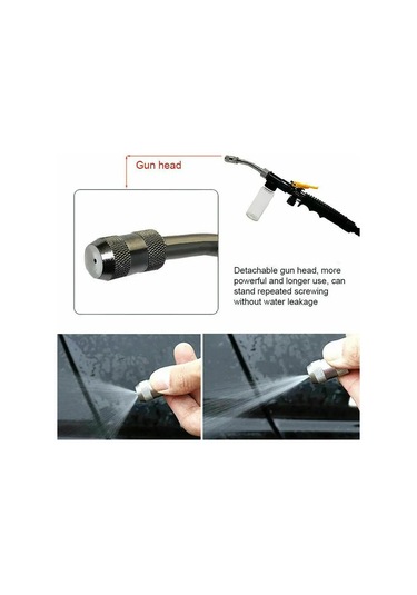 Araba Yıkama Bakım Yüksek Basınçlı Güç Su Tabancası Yıkama Su Jeti Bahçe Hortumu Değnek Meme Püskürtücü Sprey Temizleme Aracı
