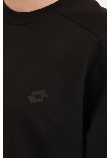 Lotto W-gıove C Neck Swt 4pr Siyah Kadın Sweatshirt Siyah