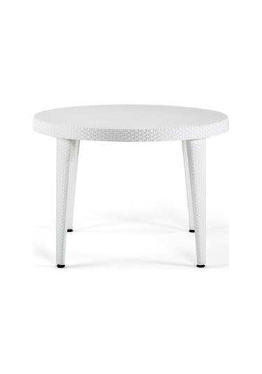 Bintaşmobilya Grey Beyaz Dış Mekan Bahçe Masası Venge