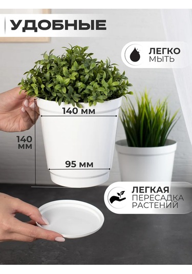 Onest Tabaklı Saksılar 1,5 L 5'li S 400601687