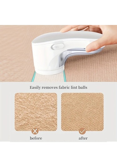 Lumaworld Pembe 3 Bıçaklı Usb Tüy Toplama Makinesi, Hızlı Kumaş Bakımı Pembe