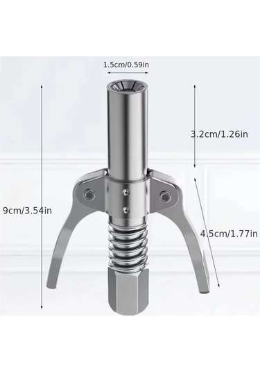 Çift Mandallı Hortumlu Gres Pompa Ucu Gres Tabanca Ucu Memesi Yağ Tabanca Ucu