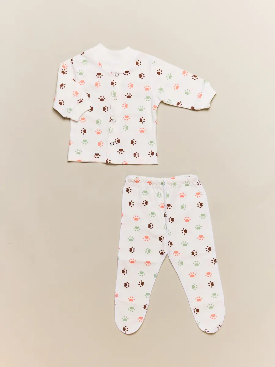 Asno Düğmeli Yeni Doğan Kız Ve Erkek Bebekler İçin İnce Gömlekler 3'lü Paket 432434958 Sütlü