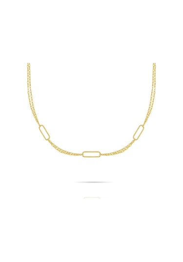 Opsobjects OPS-LUX209CL Çelik Kolye Altın