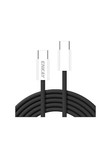 Enkay Cb174 Candy Color 60w Usb-c / Type-c To Type-c Şarj Veri Kablosu, Uzunluk: 1.5m Kırmızı
