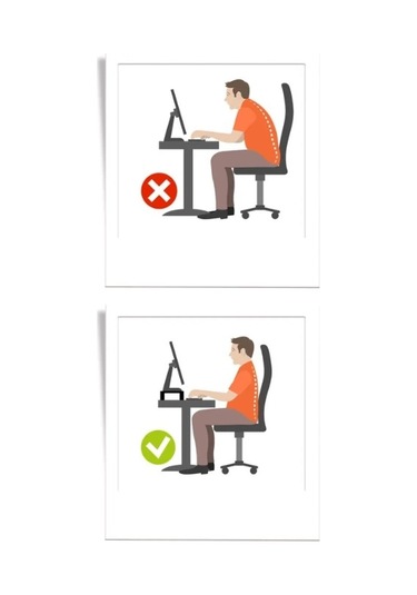 Bilgisayar & Monitör Yükseltici 51x25x9 Cm Ral 9005 Siyah