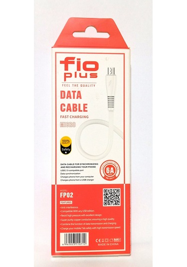 Fio Plus Fp02 Micro Usb Şarj Ve Data Kablosu 6a/1m 1