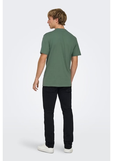 Only & Sons Erkek T Shirt 22025208 Yeşil