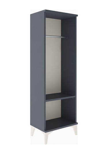 Arges Dolap Tek Raflı Tek Askılı 44x30x134 Antrasit-antrasit Antrasit