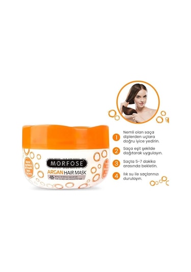 Argan Saç Maskesi 500 Ml - Boyalı Ve Röfleli Saçlar - Mrfs