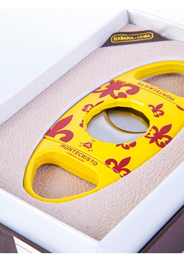 Cohiba Monte Cristo Özel Üretim Sarı Metal Puro Makası Kesici