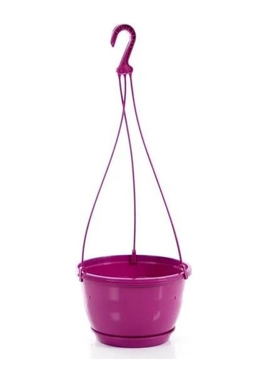 Omnipazar So-sm02 Safir Makrome Askılı Balkon Saksı Takımı 3.4 Litre No 2 Vişne 102