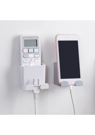 Qingmipy Abs Malzeme Duvarlı Organizatör - Deliksiz Montajlı, Uzaktan Kumanda, Telefon, Anahtar Ve Makyaj Ürünleri İçin, Bej Renk Diğer