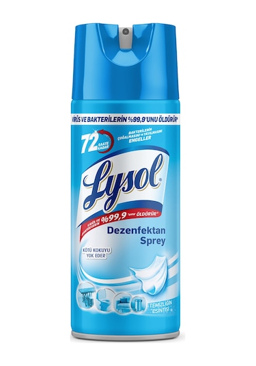Lysol Pratik Yüzey Temizleyici, Koku Giderici, Dezenfektan Sprey Temizliği Esintisi 400 ML