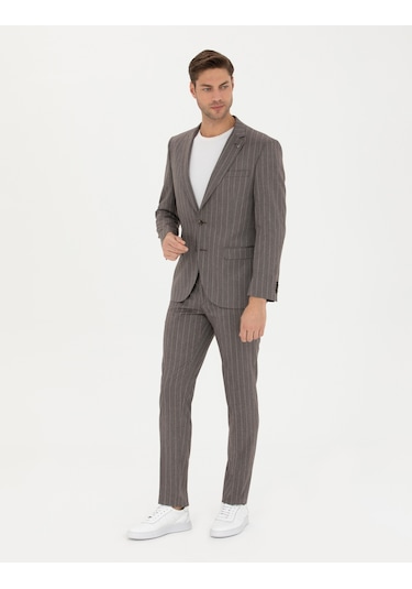 Pierre Cardin Erkek Açık Kahverengi Takım Elbise 50273543-vr002 Açık Kahverengi